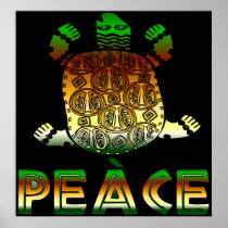 Peace Turtle Poster