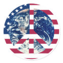 Peace USA sign sticker by devinmoore Peace USA sign sticker