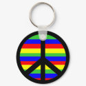 Peace Vibrant Keychain