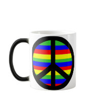 Peace Vibrant Morphing Mug by ScottInk Peace Vibrant Morphing Mug