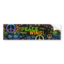 Peace WINS! Bumper sticker bumper stickers by SBeise Peace WINS! Bumper sticker bumper stickers