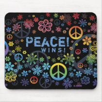 Peace Wins mousepad by SBeise Peace Wins mousepad
