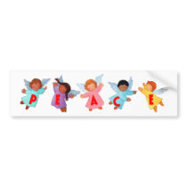 Peace  with Angels bumper stickers