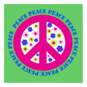 PEACE WITH FLOWERS posters by margaret40 PEACE WITH FLOWERS posters