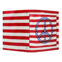 peace within the stars and stripes binders