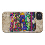 Peace Word Art Birds and Butterflies iPhone 4 Cases