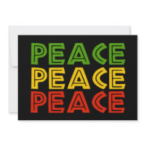 Peace Words Custom Invites