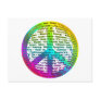 Peace World Language Post Card