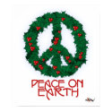 Peace Wreath Poster posters