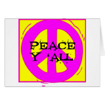 Peace Y'ALL 4 cards