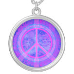 Peace Zodiac Purple Necklace