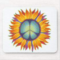 peaceflower mouse pad