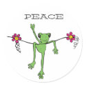 PeaceFroggy, PEACE stickers by littleamylee PeaceFroggy, PEACE stickers