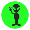 Peaceful Alien stickers
