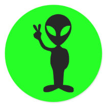 Peaceful Alien stickers