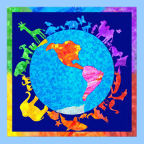 Peaceful Animal Kingdom Poster posters