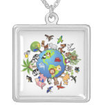 Peaceful Animal Planet Personalized Necklace