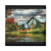Peaceful Autumn magnets