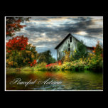 peaceful autumn - postcard postcards