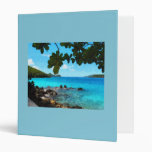 Peaceful Beach St. Thomas 3 Ring Binders