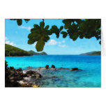 Peaceful Beach St. Thomas Greeting Cards