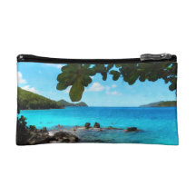 Peaceful Beach St. Thomas Makeup Bag