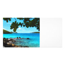 Peaceful Beach St. Thomas Picture Card
