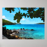 Peaceful Beach St. Thomas Poster