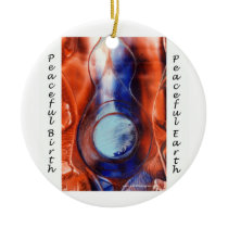peaceful birth ornament