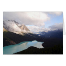 "Peaceful" by Skye Ryan-Evans/Lake Peyto, Canada Greeting Cards