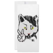 Peaceful Cat rack cards