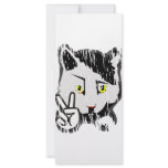 Peaceful Cat Personalized Rack Card
