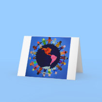 Peaceful Children around the World Card