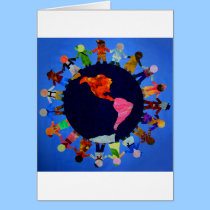 Peaceful Children around the World Card