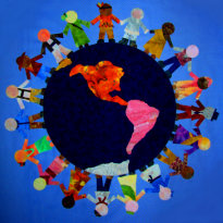 Peaceful Children around the World print
