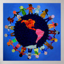 Peaceful Children around the World Posters