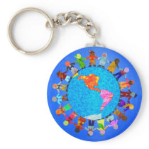 Peaceful Children Key Chain