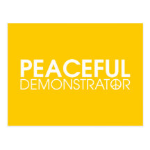 Peaceful Demonstrator Postcard