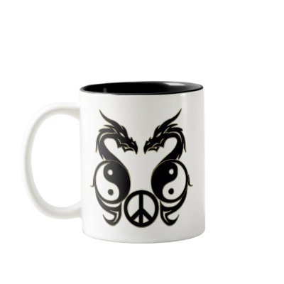 Peaceful Dragons - Yin & Yang Coffee Mug
