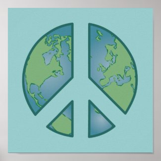Peaceful Earth Poster zazzle_print