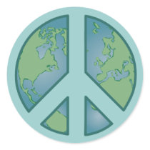 Peaceful Earth Sticker