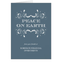 Peaceful Florals Business/Corporate Holiday Card cards
