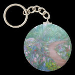 Peaceful Flower Walk keychains