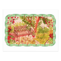 Peaceful Garden Settings Post Card