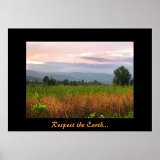 Peaceful Hilltop Earth Day zazzle_print
