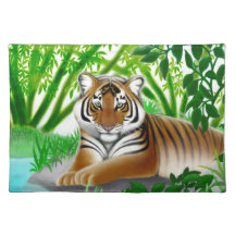 Peaceful Jungle Tiger Placemat