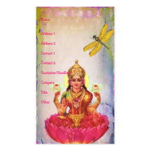 Peaceful Lotus and Dragonfly Business Card Template