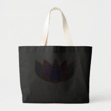 Peaceful Lotus - Jumbo Tote Tote Bags