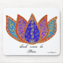 Peaceful Lotus Mouse Pad mousepads