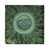 Peaceful Moon Fridge Magnet